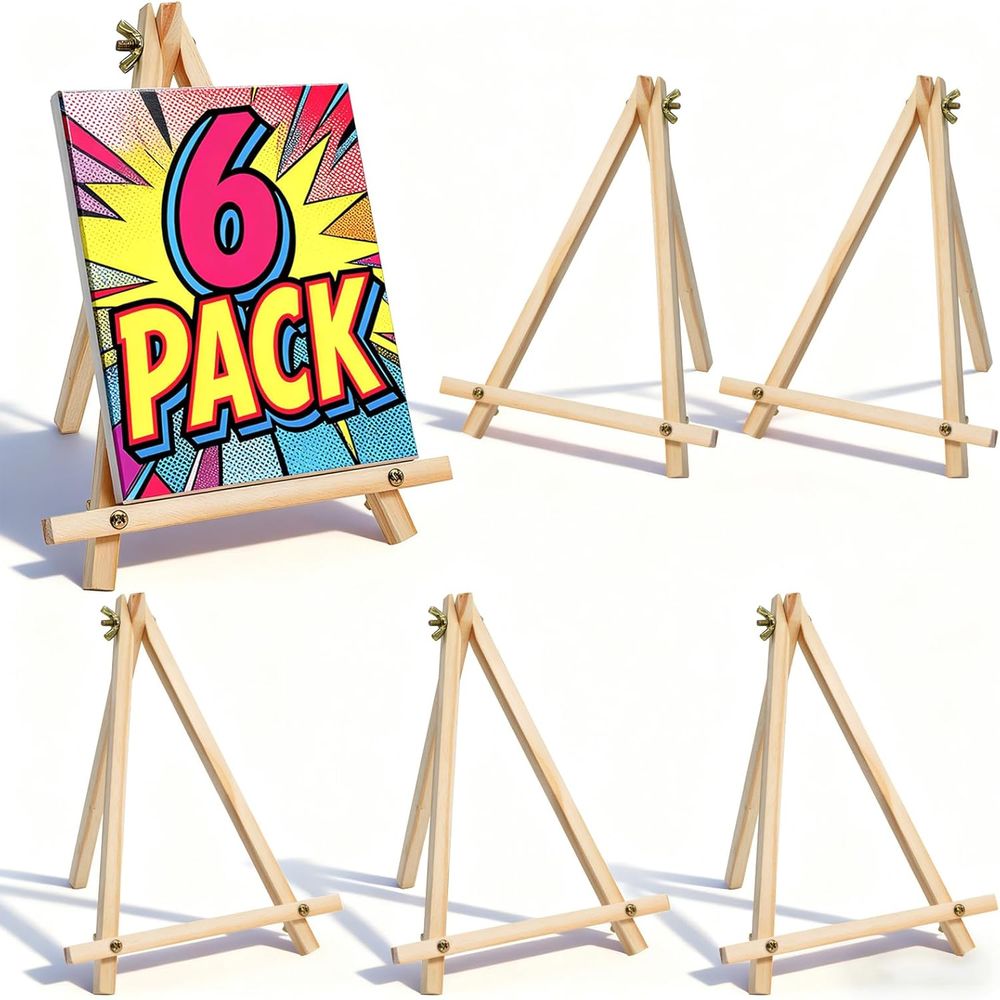 Kids Art Easel - Lot de 6 chevalets en bois