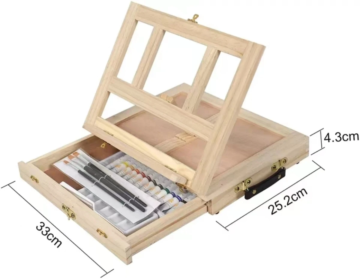 Kids Art Easel - Chevalet de Table en bois Portable