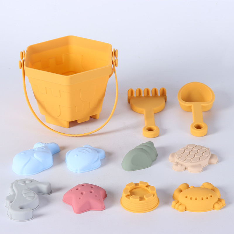 Kinetic Sand Mold - Seau de plage en silicone pour