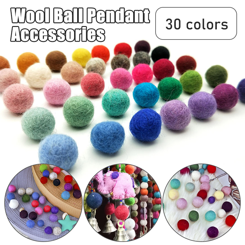 Kids Toys In Wholesale - IkRound-Pom Poms Mixtes en Feutre de