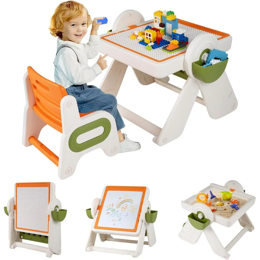 Kids Art Easel - Chevalet d'art réglable en hauteur avec