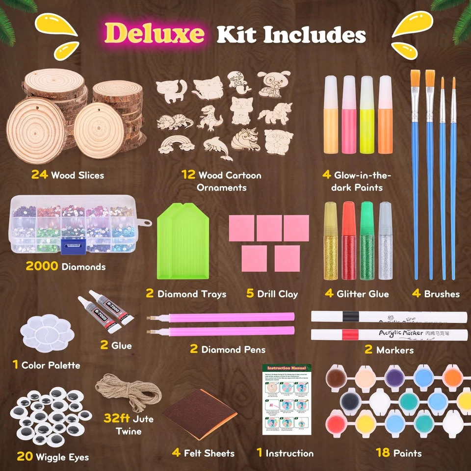 Kid Toys And Craft - Kit de peinture sur bois qui