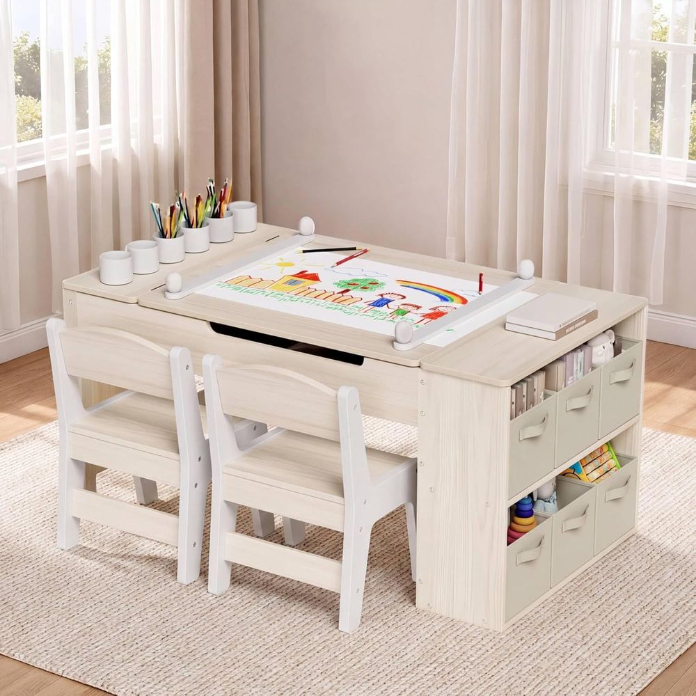 Kids Art Easel - Ensemble table et chaises d'art pour