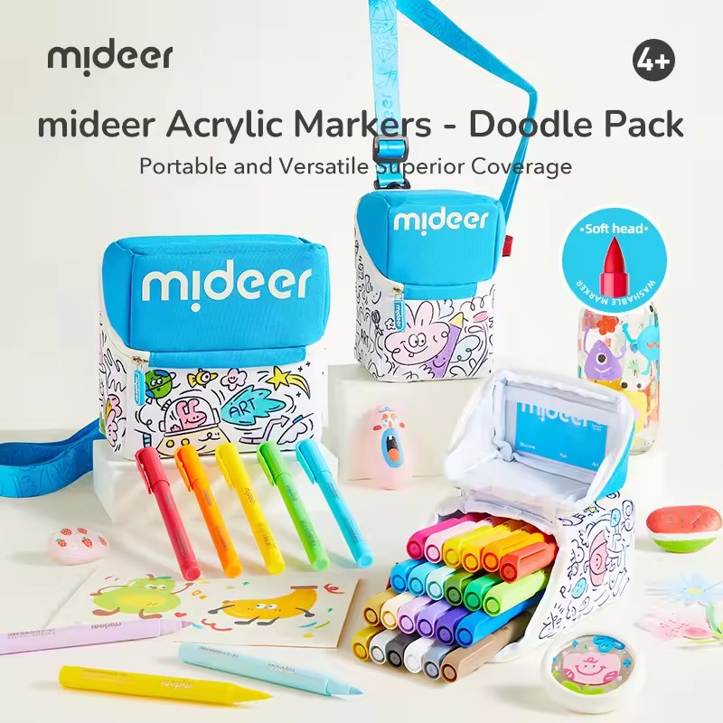 Kids Toys Drawing Easy - Mideer – ensemble de marqueurs acryliques