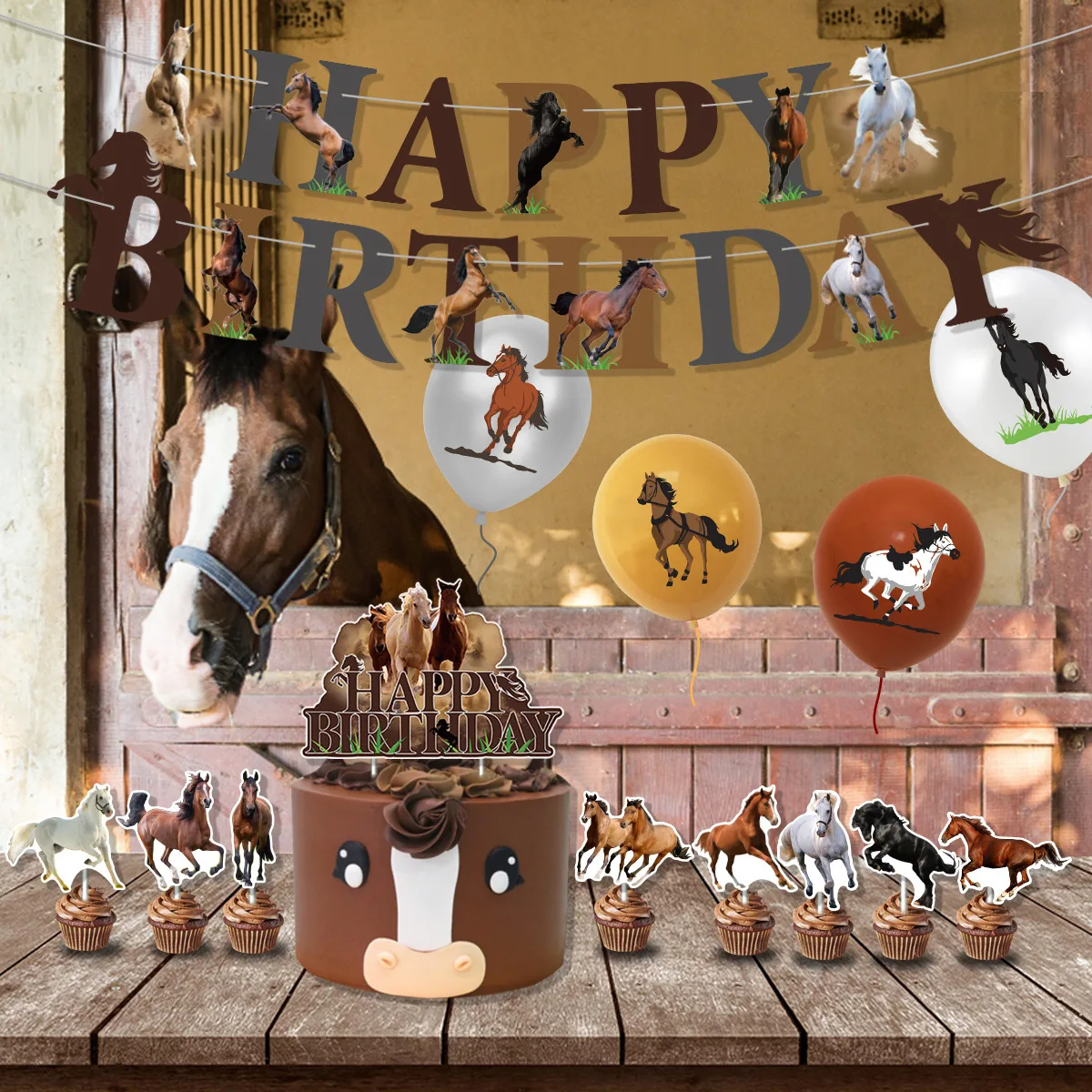 Décoration de fête d'anniversa - Kids Toys Horse avis et prix
