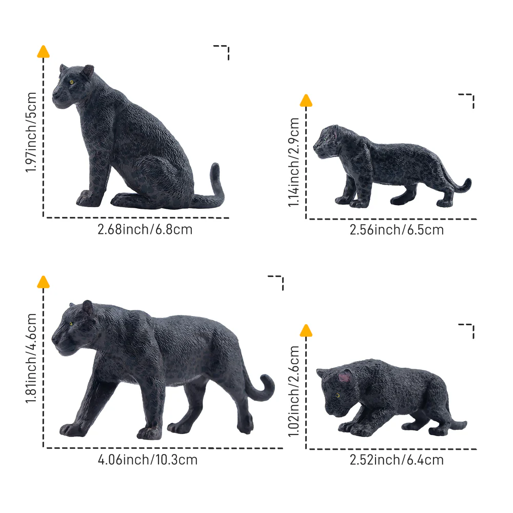 Figurines de guépard noir de S - Sandbox Play Set avis et prix
