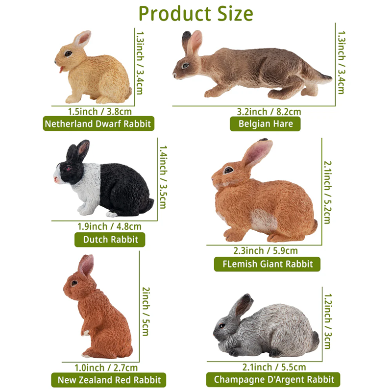 12 pièces Simulation lapin fer - Kids Toys Variety avis et prix