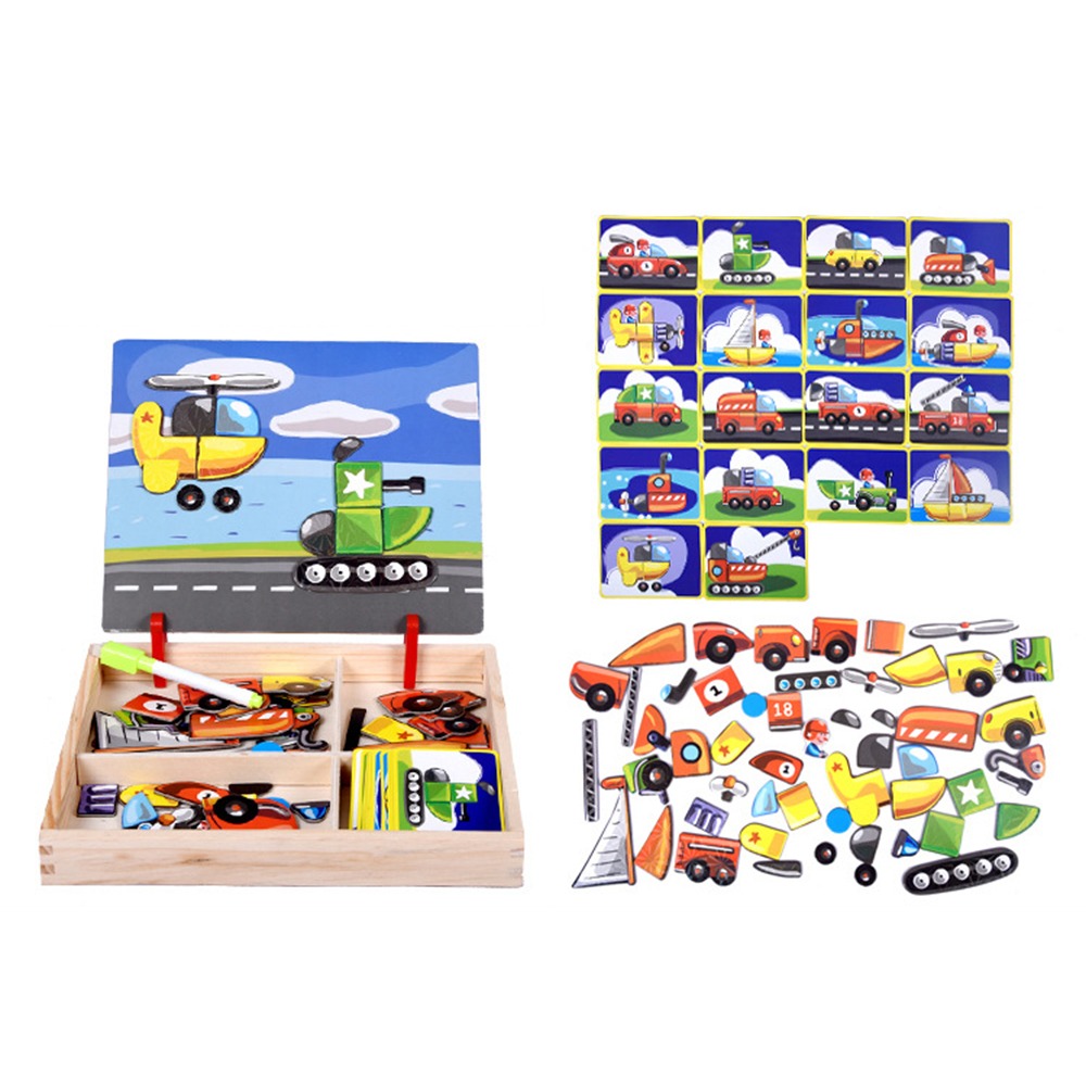 Puzzles magnétiques 3D en bois - Kids Toys Drawing Easy avis et prix