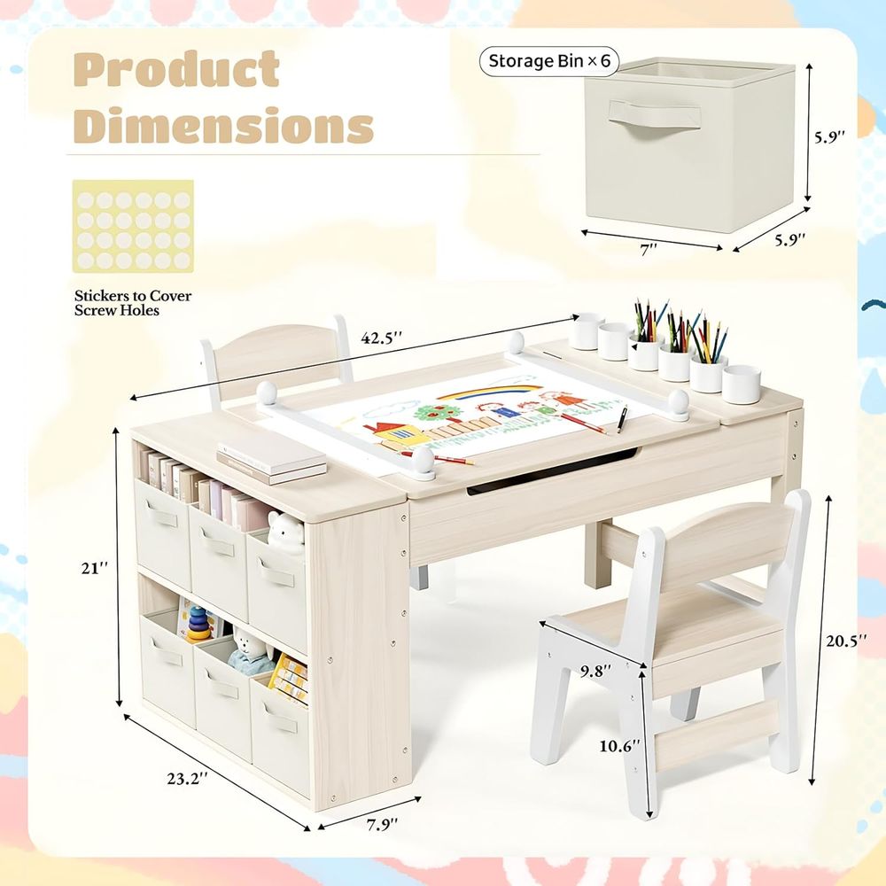 Ensemble table et chaises d'ar - Kids Art Easel avis et prix