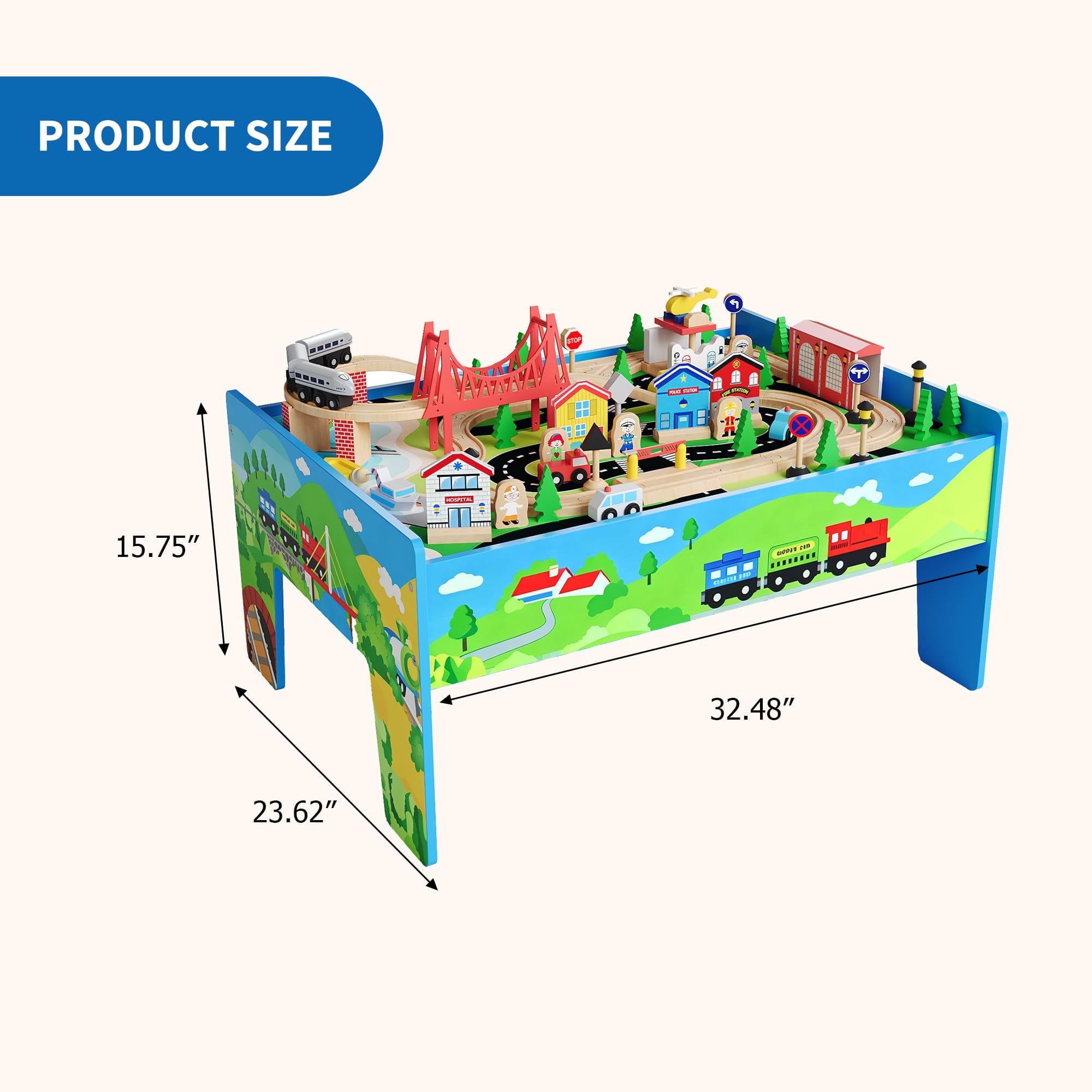 Ensemble de train en bois 4-en - Kids Art Easel avis et prix