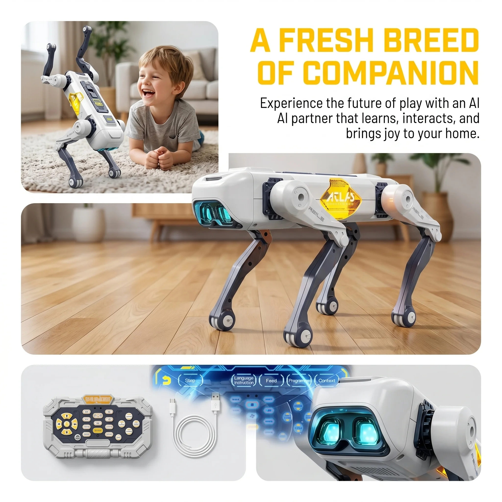 Robot chien intelligent IA, co - Kids Toys Young avis et prix